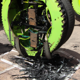 tyre recycling machine